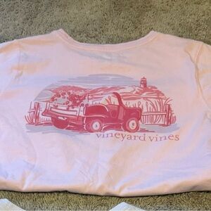 Vineyard Vines Kids Light Pink Jeep Graphic Tee